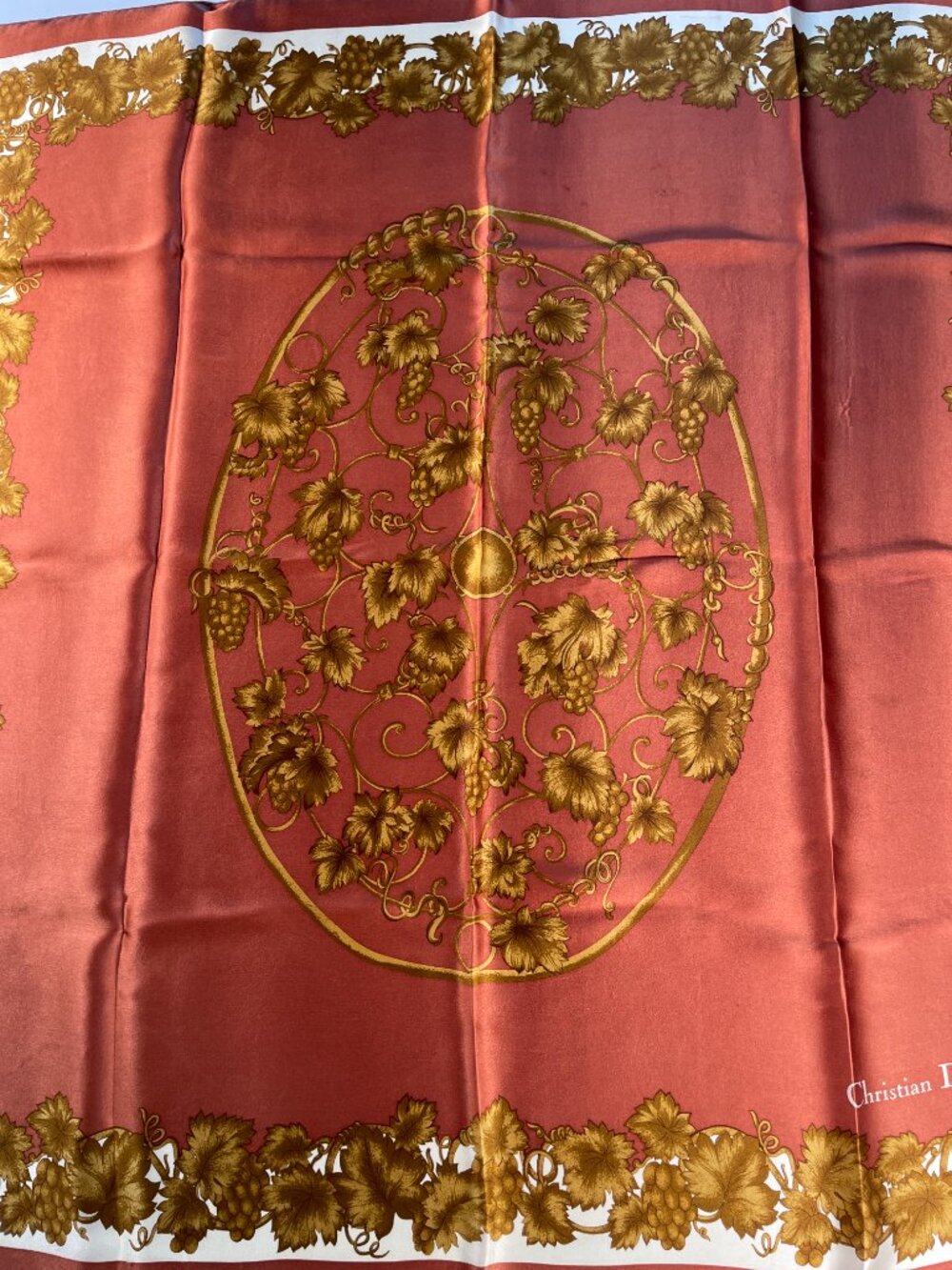 Vintage Christian Dior Silk Scarf - Picture 4 of 15